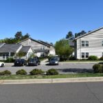 Exterior of Maple Court apartments